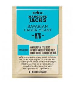 Mangrove Jack's Craft Series Yeast M76 Bavarian Lager (10g)