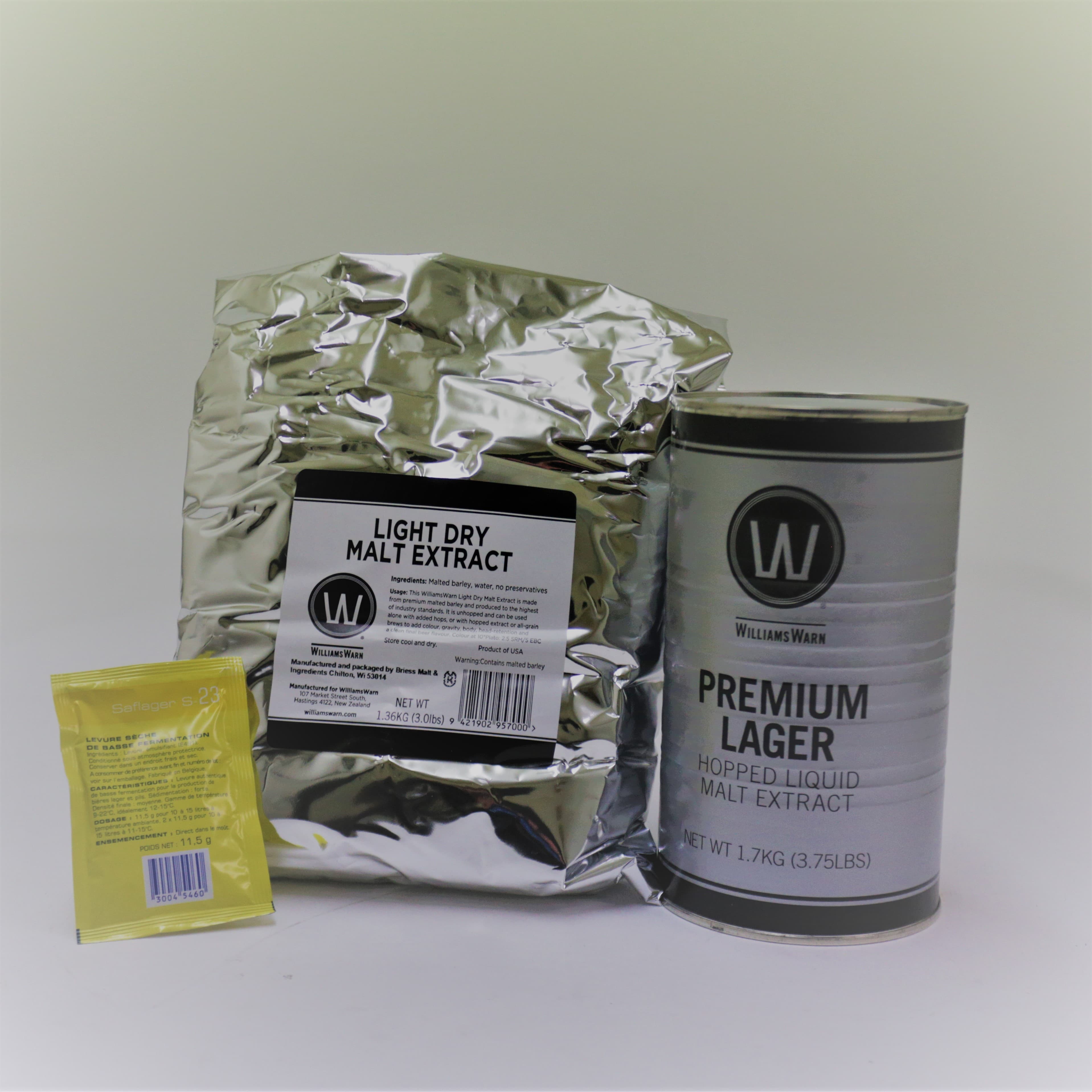 Williams Warn Premium Lager 23/25 Litre Kit