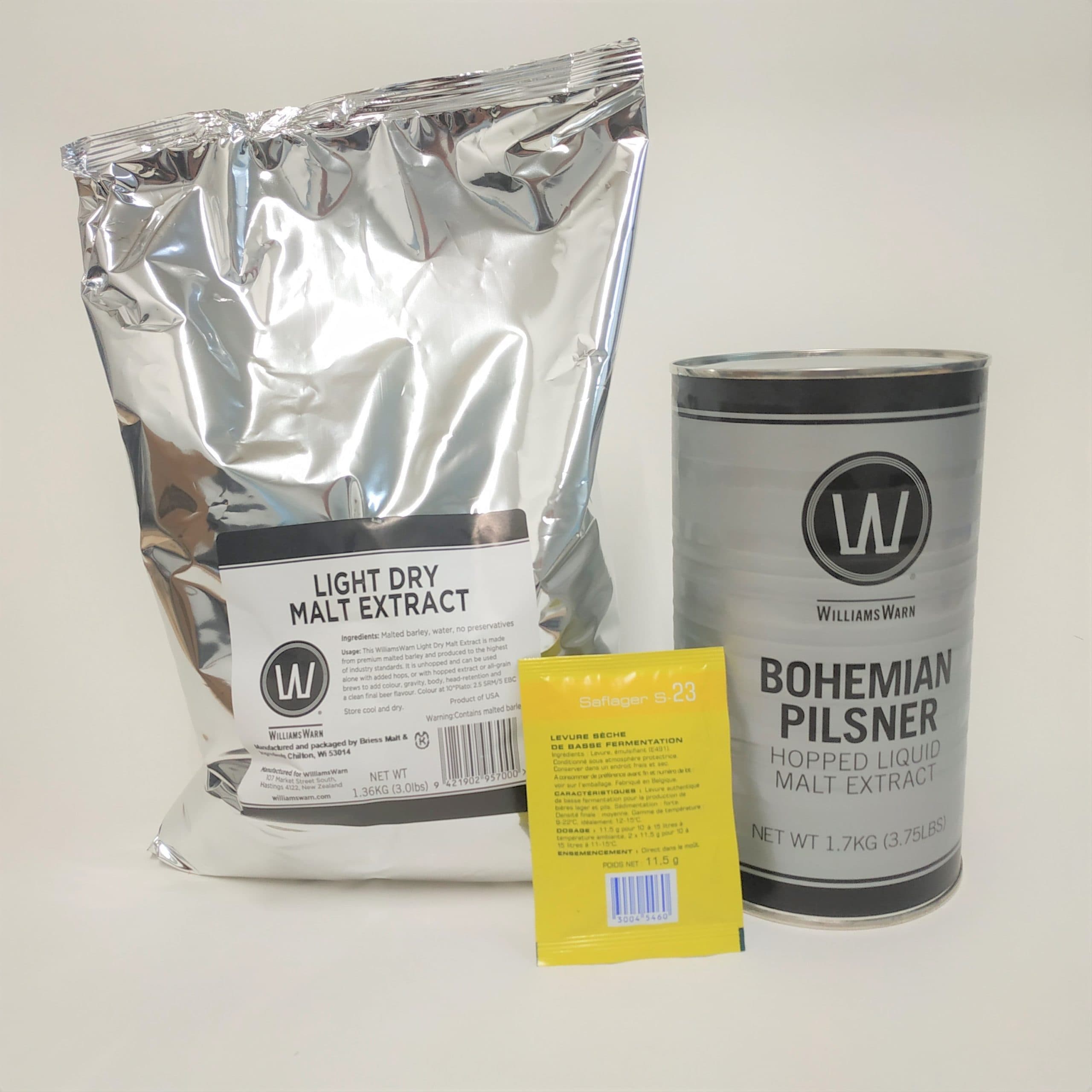 Williams Warn Bohemian Pilsner 23/25 Litre Kit