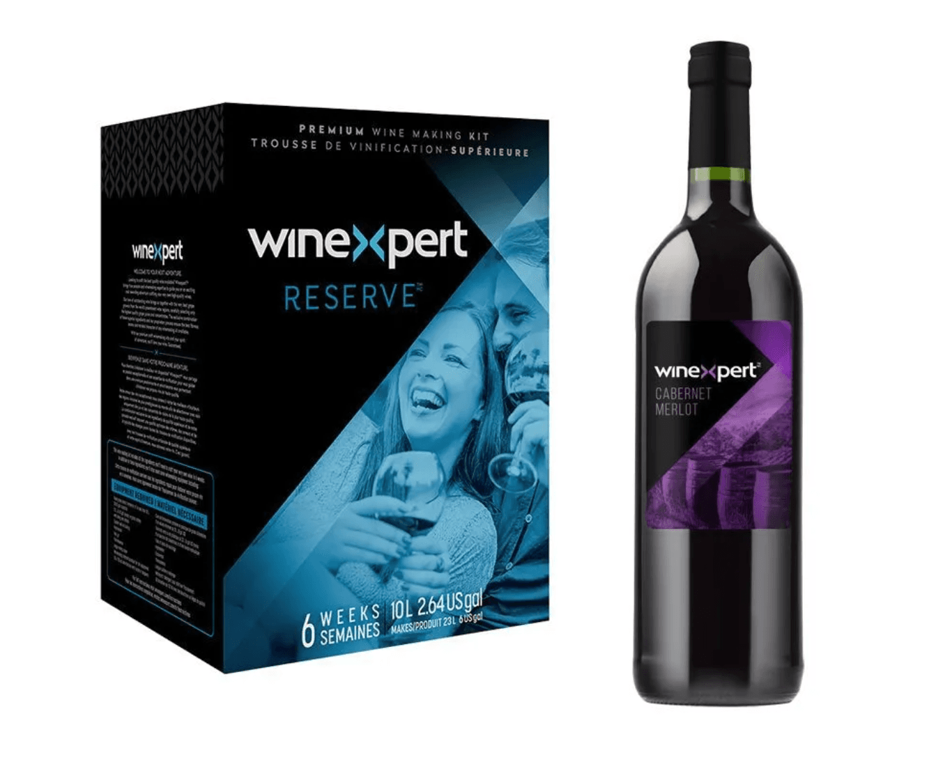 WineXpert Reserve Wine making kit California Cabernet Merlot 10L (MAKES 23L)