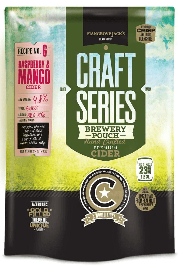 Mangrove Jack's Craft Series Raspberry & Mango Cider Recipe #6