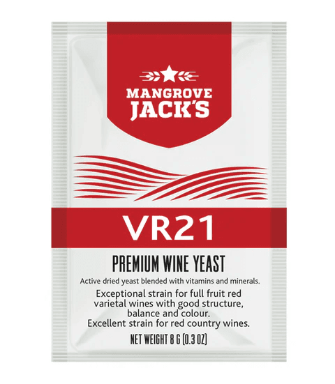 Mangrove jack's Yeast – VR21 – red fruit country wines (8g)