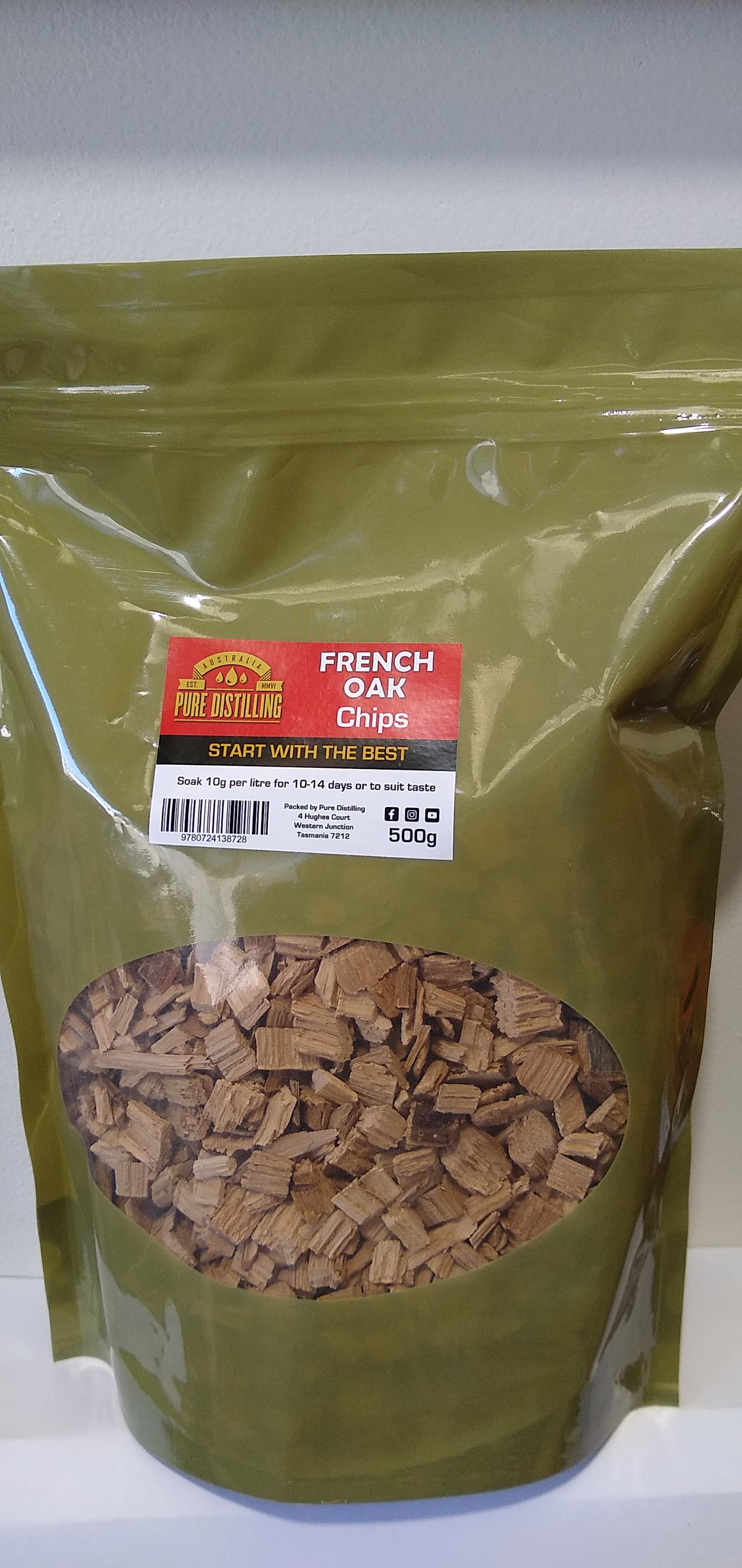 Pure Distilling French Oak Chips 500g