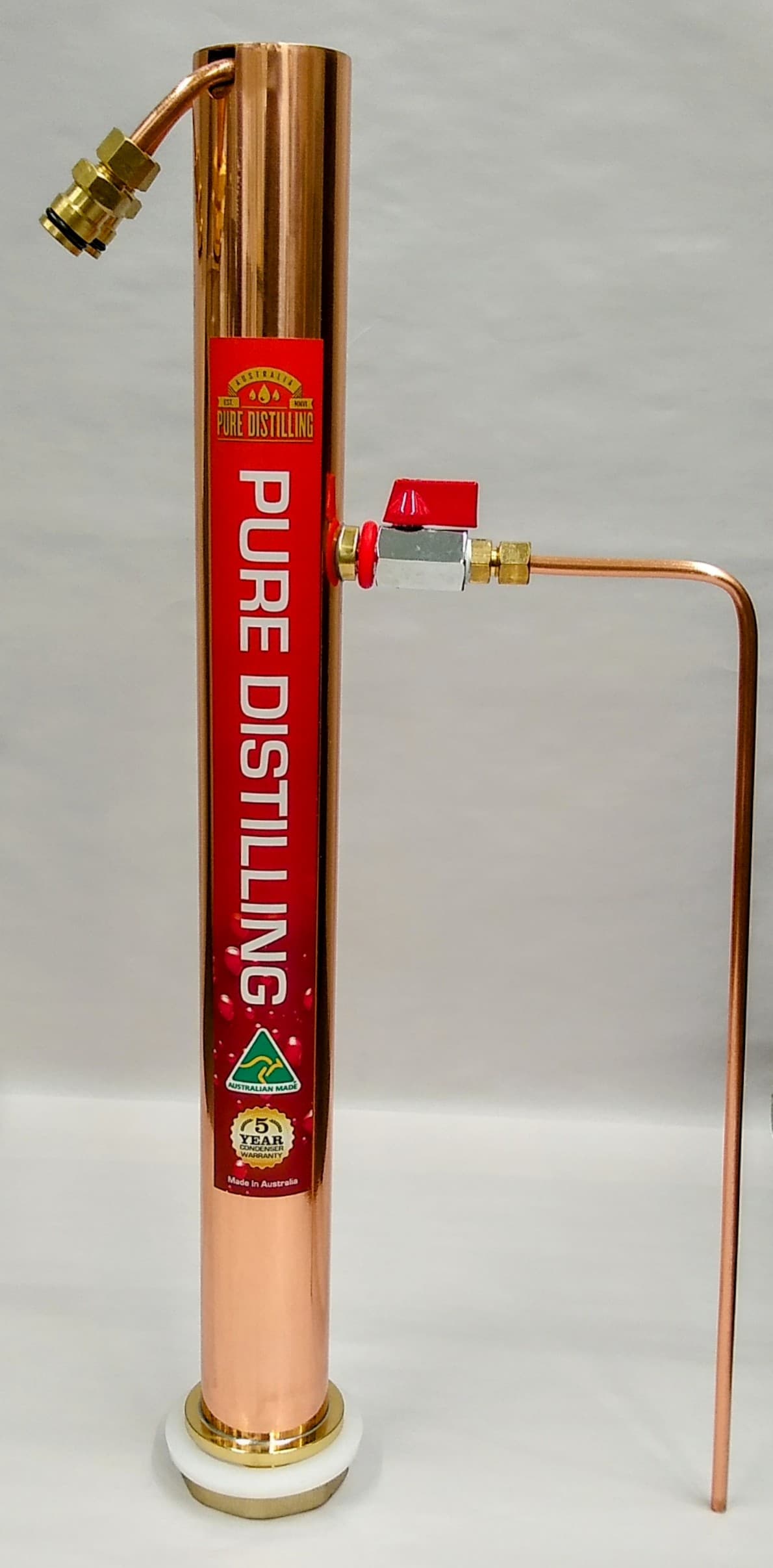 Pure Distilling Copper Reflux Condenser