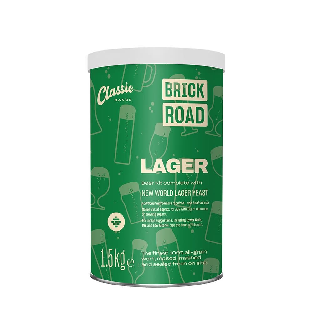 Brick Road Classic Lager (low carb/light options) 1.5kg