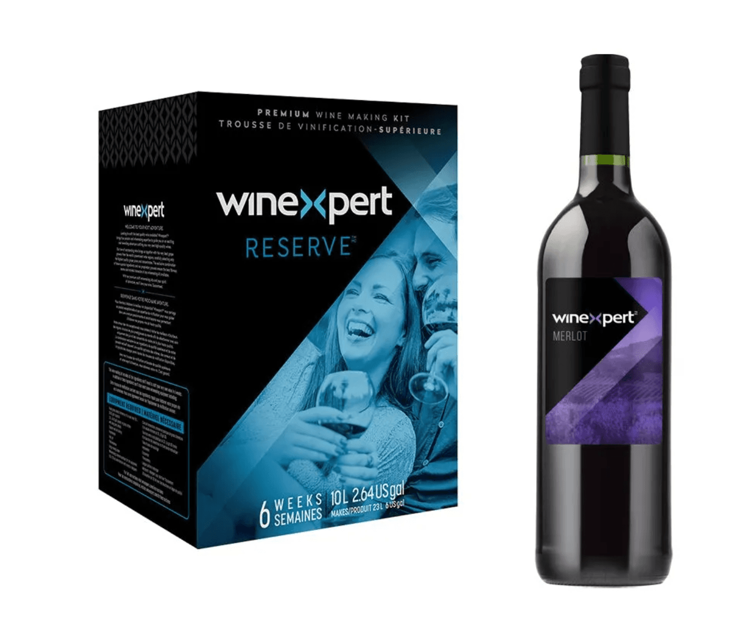 WineXpert Reserve Wine making kit California Merlot 10L (MAKES 23L)