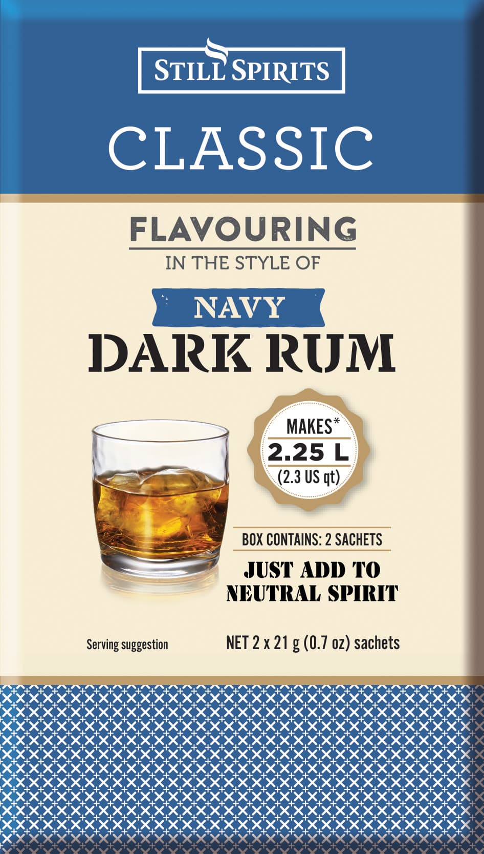 Still Spirits Classic Navy Dark Rum Sachet (2 x 1.125L)