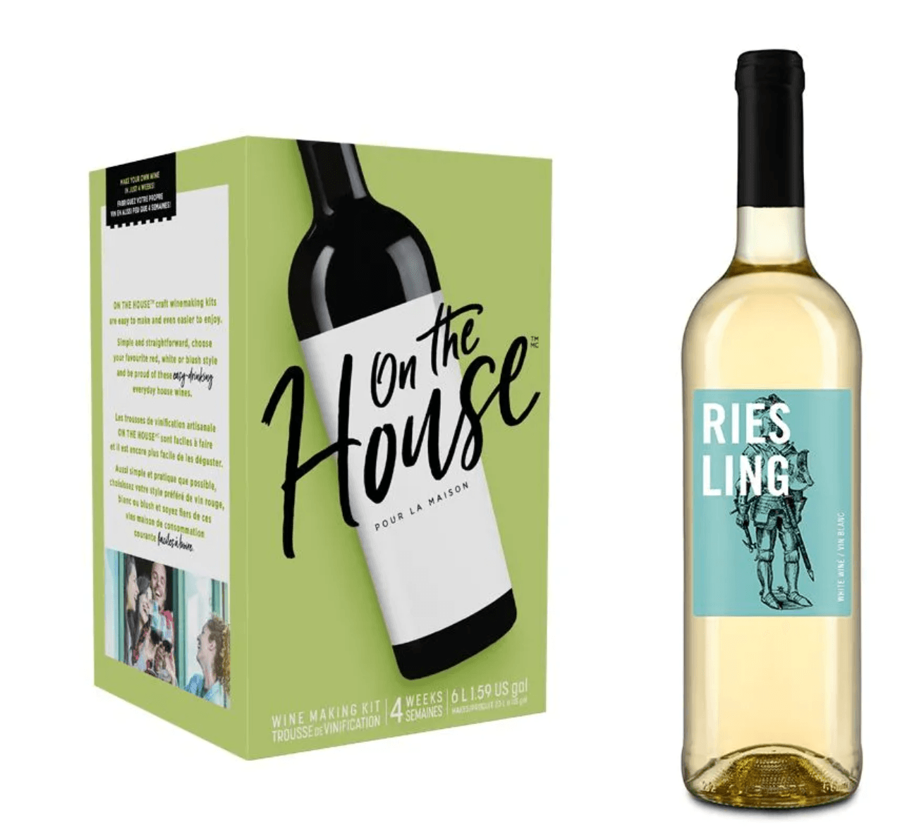 On the House Wine making kit Riesling style 6L (MAKES 23L)