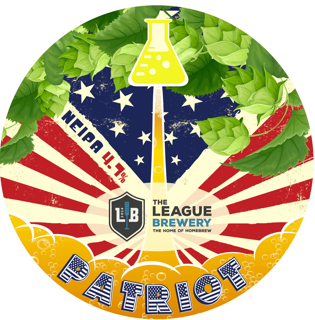 The League "Patriot" - New England IPA (NEIPA) All Grain Kit 23L
