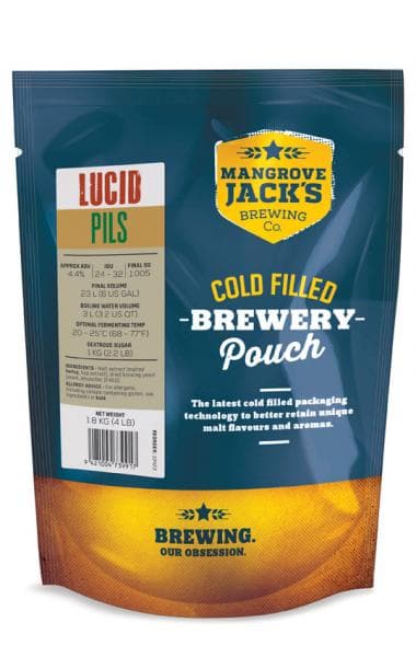 Mangrove Jack's Traditional Series Lucid Pilsner Pouch - 1.8kg 