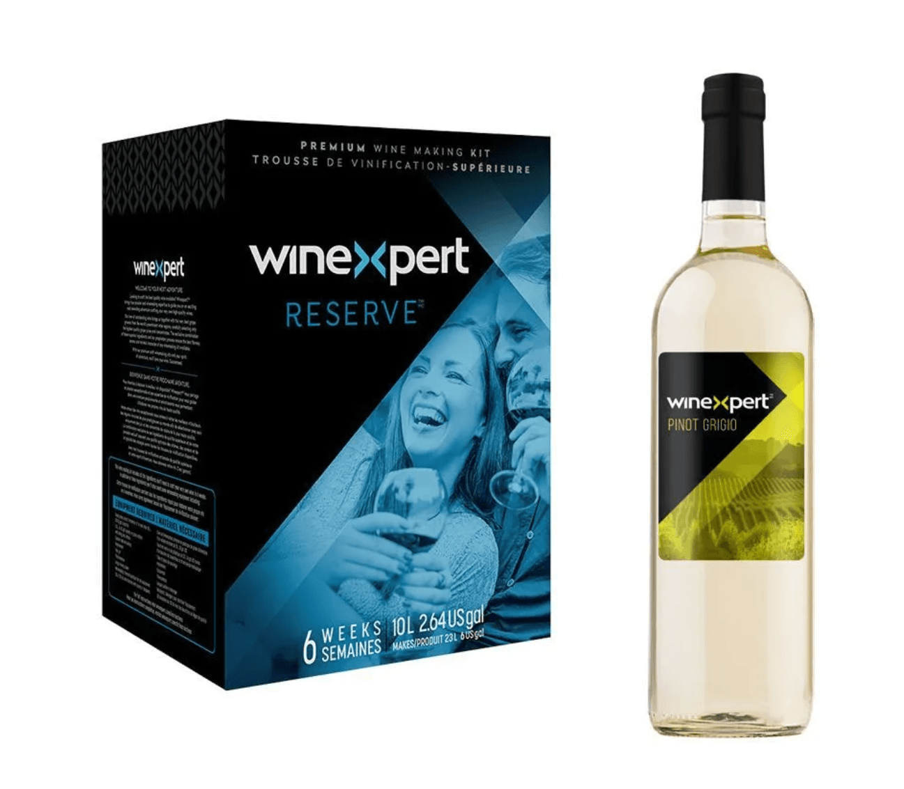 WineXpert Reserve Wine making kit Italian Pinot Grigio 10L (MAKES 23L)