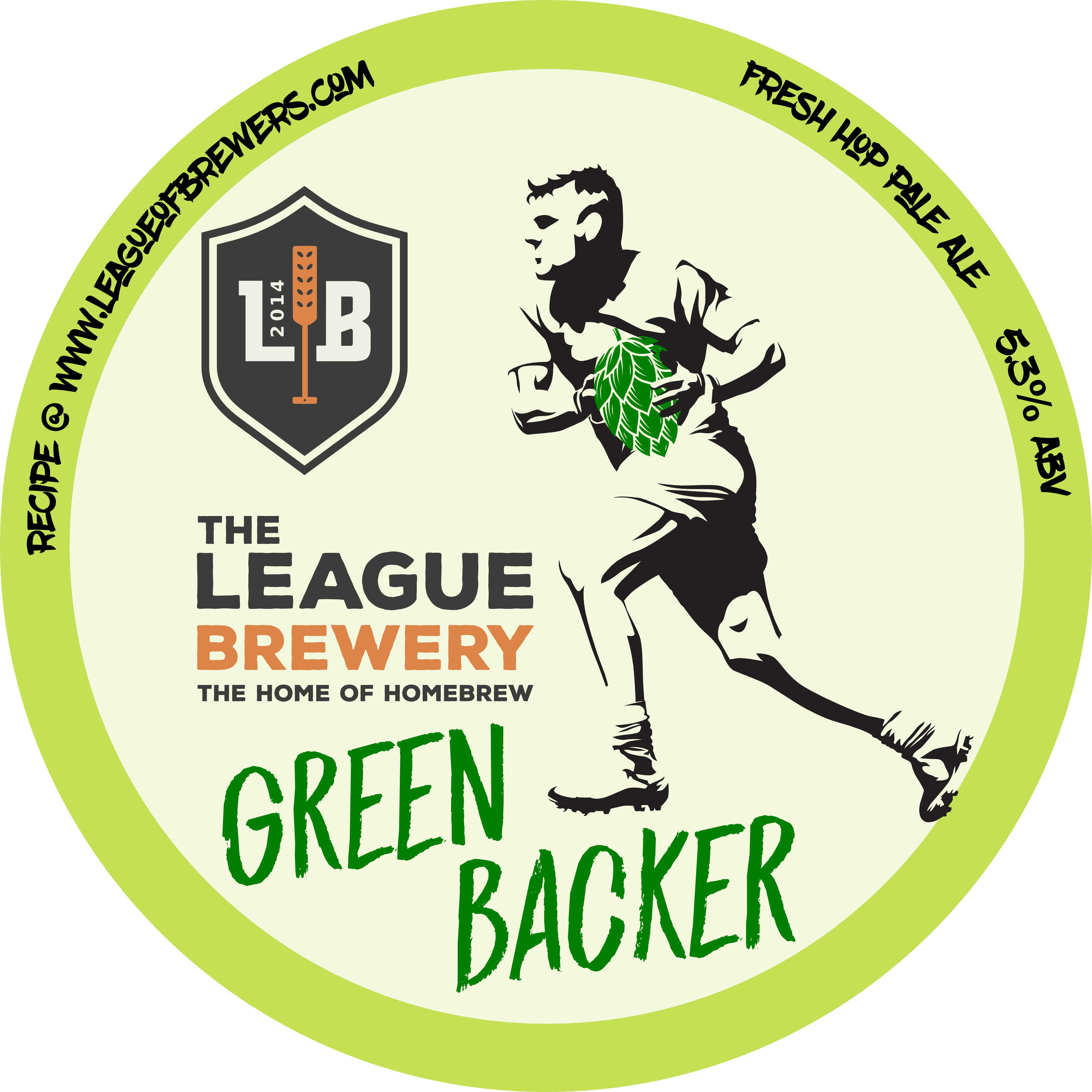 The League "Greenbacker" Pale Ale Partial Extract Kit 23l